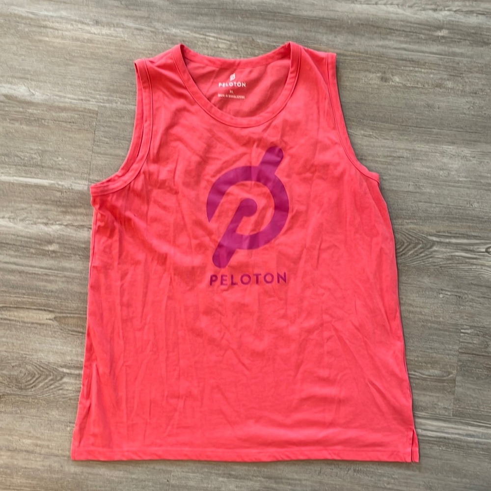 Peloton pink women’s muscle tank top